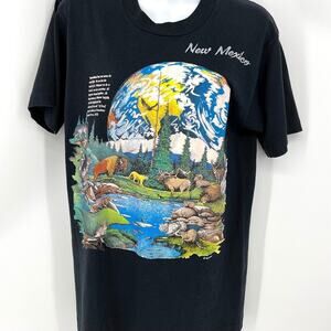 Vintage 80s New Mexico T-Shirt Rag Tops Chief Seattle Size M Screen Stars Best